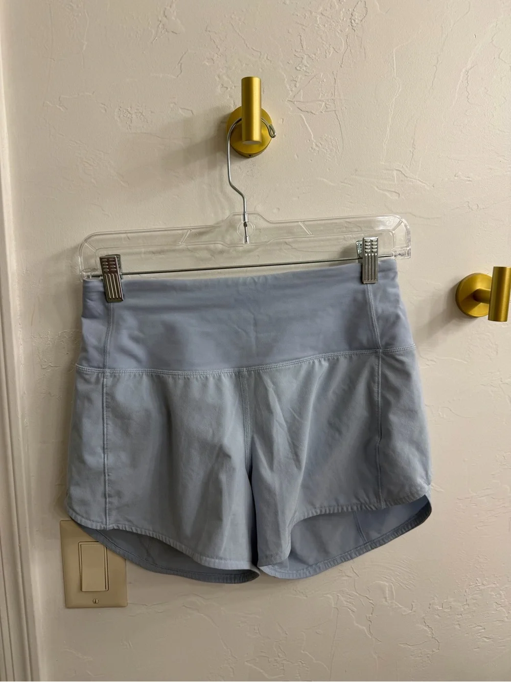 lululemon athletica Light Blue High-Rise Athletic Shorts